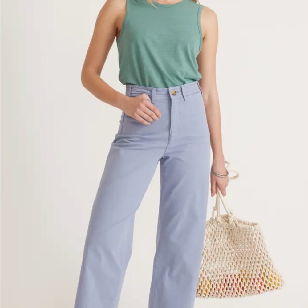 Marine Layer Women's Sky Blue High Rise Jeans